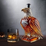 Unique Eagle Whiskey Glass Decanter Bottle Exquisite Decor Gifts for Men, Dad.