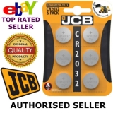 Sale 6 Original JCB CR2032 3V Lithium Batteries Coin Cell Button Long Expiry Battery