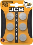 Sale 6 X JCB CR2032 3V Lithium Button Coin Cell Battery DL2032 BR2032 FAST DELIVERY