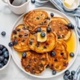 Fluffy Blueberry Pancake Recipe (Made with Buttermilk)
