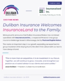 Duliban Insurance Brokers Acquires Insuranceland Inc.