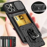 Sale Heavy Duty Magnetic Luxury Camera Cover Card Slot Shockproof Stand Phone case