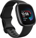 Sale NEW Fitbit Versa 4 Fitness Smartwatch 28.38mm GPS FB523BKBK – Black/Graphite