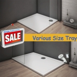 Sale New Stone Tray Shower Enclosure Walk In Bathroom Square / Rectangle + Free waste