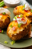 Loaded Stuffed Baked Potatoes (Bacon & Cheese)